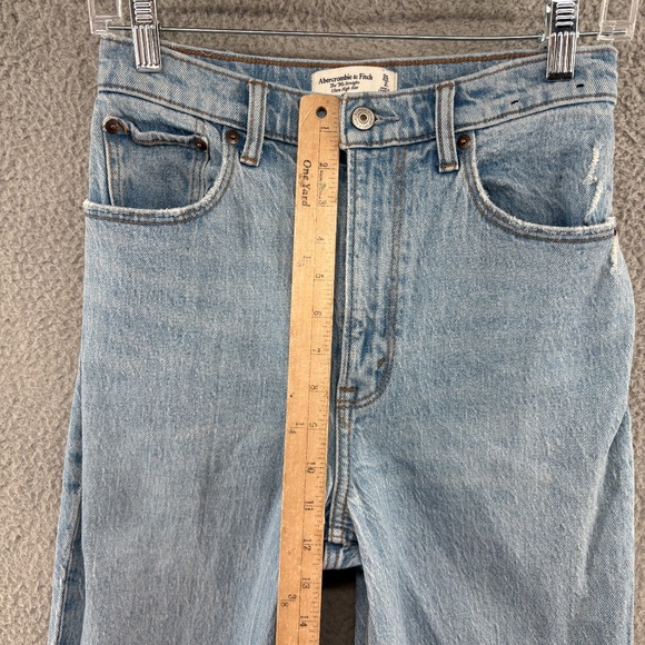 Abercrombie & Fitch The ’90s Straight Ultra High Rise Curve Love Jeans 26/2 LONG - Picture 5 of 12